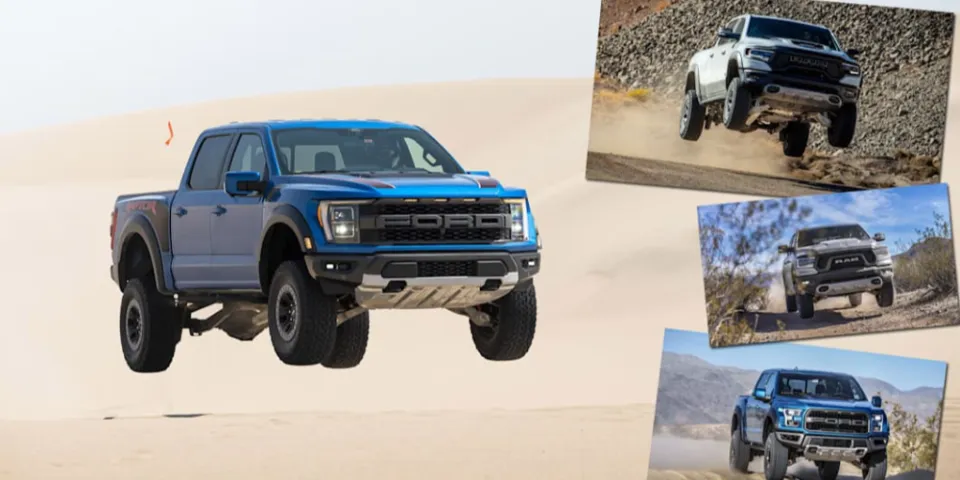 Сравнение технических характеристик 2021 Ford Raptor и Ram TRX