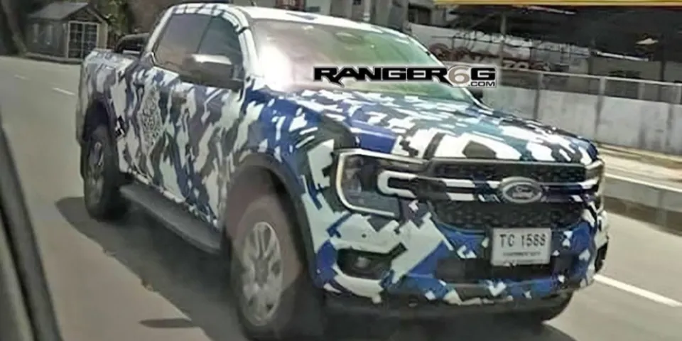 Ford Ranger 2023 года с передней частью в стиле F-150