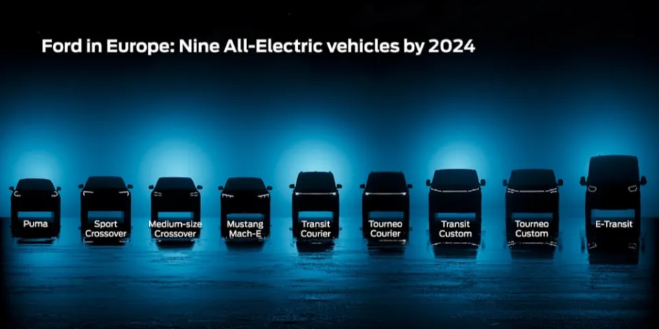 Ford анонсировал 7 новых электромобилей для Европы к 2024 году
