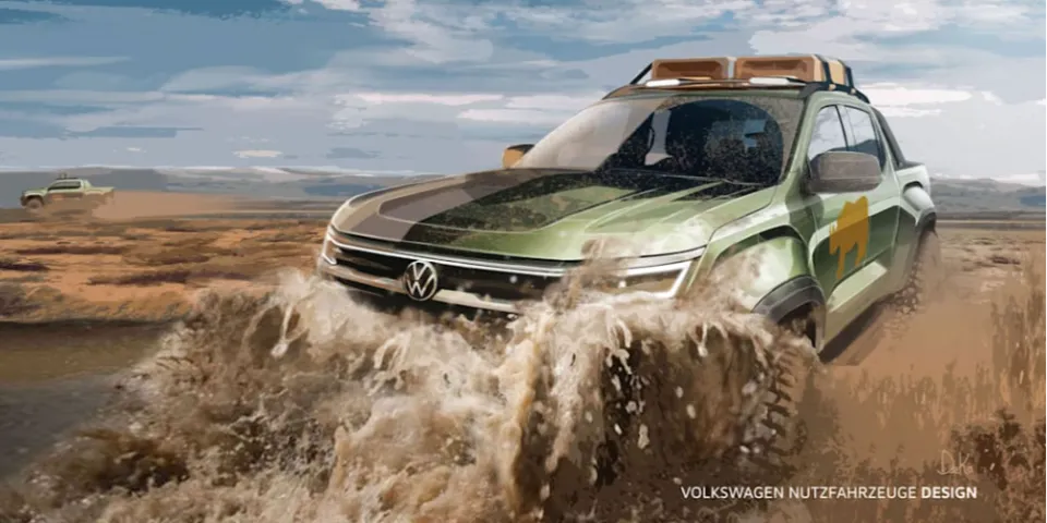 Предварительный показ VW Amarok на базе Ford Ranger с более мощным дизайном